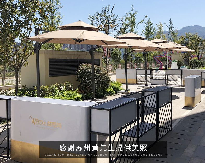 户外罗马遮阳伞，高口碑工程案例